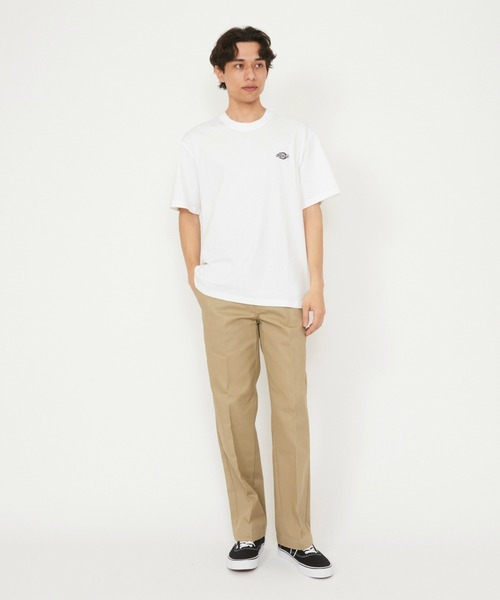 Dickies(ディッキーズ)の「Dickies/ディッキーズ ワンポイントロゴ ヘビーウェイトTシャツ 半袖(Tシャツ/カットソー・メンズ・ホワイト/アイボリー/ブラック・X-LARGE/LARGE/MEDIUM/SMALL)」の10枚目の写真