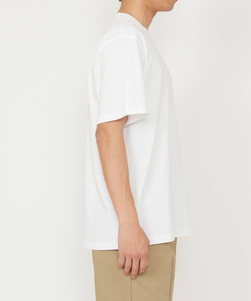Dickies(ディッキーズ)の「Dickies/ディッキーズ ワンポイントロゴ ヘビーウェイトTシャツ 半袖(Tシャツ/カットソー・メンズ・ホワイト/アイボリー/ブラック・X-LARGE/LARGE/MEDIUM/SMALL)」の6枚目の写真