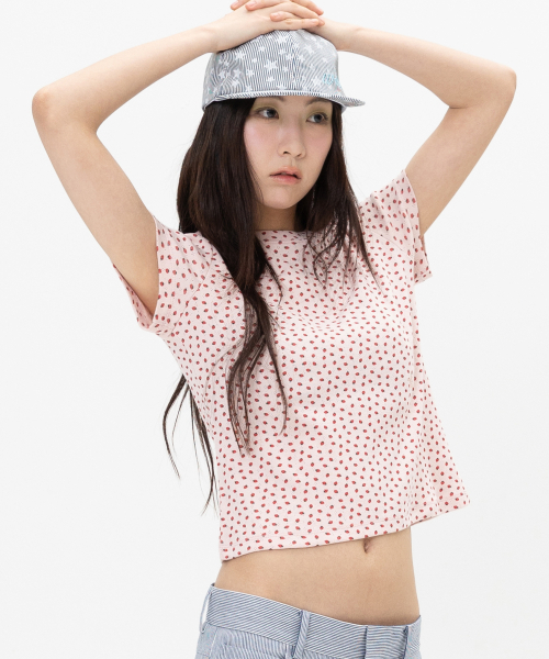 WEBHOUSE(ウェブハウス)の「ツイスタースターエンジェルT - ストロベリーピンク(Tシャツ/カットソー・レディース・その他・FREE)」の2枚目の写真