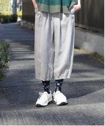 麻レーヨンダブルカバーポプリンワッシャー パラシュートパンツ