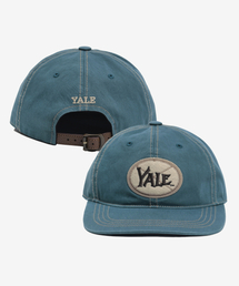 YALE（イェール）の「ヴィンテージフラッグステッチポイントスナップキャップ_グリーン（キャップ）」
