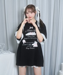 Honey Cinnamon（ハニーシナモン）の「ribbon kitten Tシャツ（Tシャツ/カットソー）」
