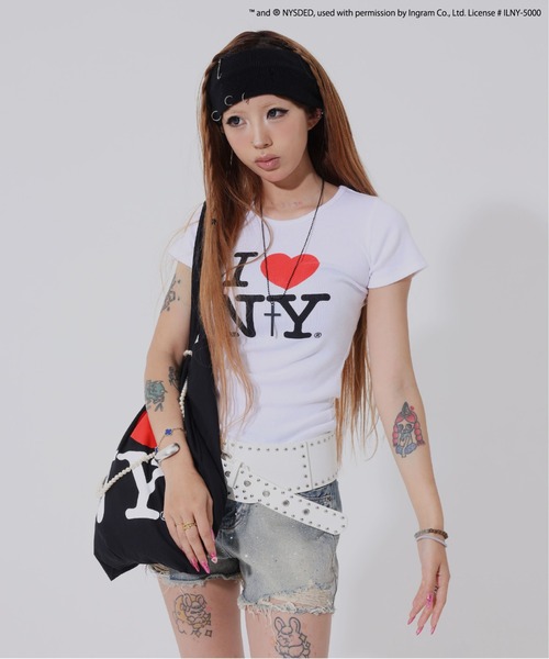 SPINNS(スピンズ)の「【I LOVE NY/アイラブニューヨーク】トートバック(トートバッグ・レディース・ブラック/ピンク/イエロー・ONESIZE)」の10枚目の写真