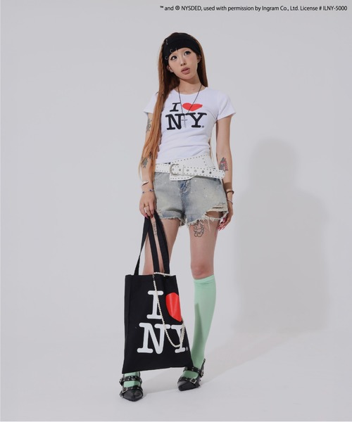 SPINNS(スピンズ)の「【I LOVE NY/アイラブニューヨーク】トートバック(トートバッグ・レディース・ブラック/ピンク/イエロー・ONESIZE)」の12枚目の写真