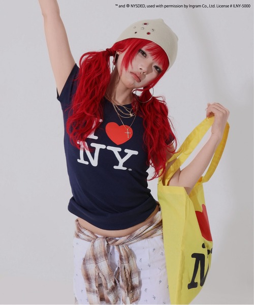SPINNS(スピンズ)の「【I LOVE NY/アイラブニューヨーク】トートバック(トートバッグ・レディース・ブラック/ピンク/イエロー・ONESIZE)」の6枚目の写真
