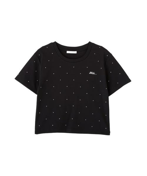 JILL by JILL STUART(ジルバイジルスチュアート)の「ストーンドットロゴTシャツ(Tシャツ/カットソー・レディース・ブラック/ホワイト・FREE)」の5枚目の写真