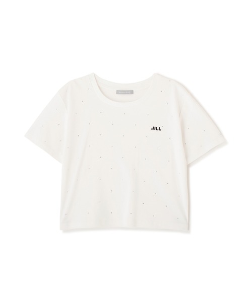 JILL by JILL STUART(ジルバイジルスチュアート)の「ストーンドットロゴTシャツ(Tシャツ/カットソー・レディース・ブラック/ホワイト・FREE)」の7枚目の写真