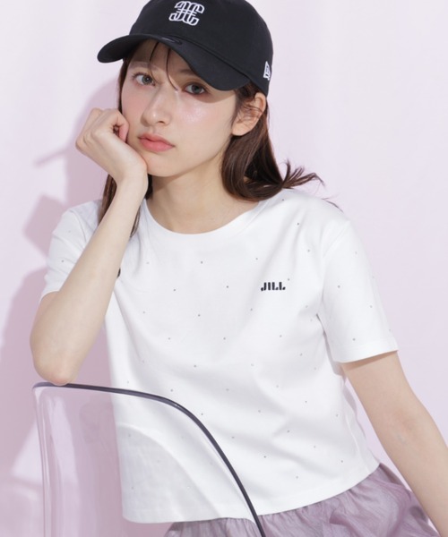 JILL by JILL STUART(ジルバイジルスチュアート)の「ストーンドットロゴTシャツ(Tシャツ/カットソー・レディース・ブラック/ホワイト・FREE)」の12枚目の写真