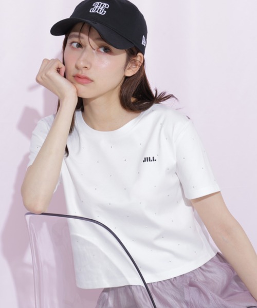 JILL by JILL STUART(ジルバイジルスチュアート)の「ストーンドットロゴTシャツ(Tシャツ/カットソー・レディース・ブラック/ホワイト・FREE)」の13枚目の写真
