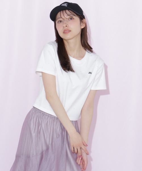 JILL by JILL STUART(ジルバイジルスチュアート)の「ストーンドットロゴTシャツ(Tシャツ/カットソー・レディース・ブラック/ホワイト・FREE)」の15枚目の写真