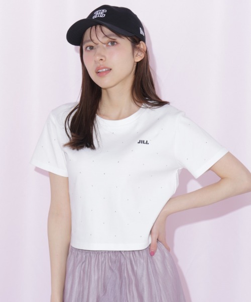 JILL by JILL STUART(ジルバイジルスチュアート)の「ストーンドットロゴTシャツ(Tシャツ/カットソー・レディース・ブラック/ホワイト・FREE)」の17枚目の写真