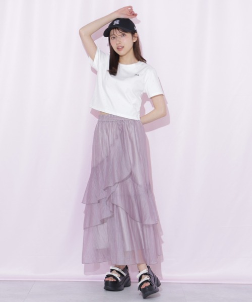 JILL by JILL STUART(ジルバイジルスチュアート)の「ストーンドットロゴTシャツ(Tシャツ/カットソー・レディース・ブラック/ホワイト・FREE)」の20枚目の写真