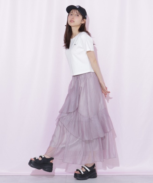 JILL by JILL STUART(ジルバイジルスチュアート)の「ストーンドットロゴTシャツ(Tシャツ/カットソー・レディース・ブラック/ホワイト・FREE)」の19枚目の写真