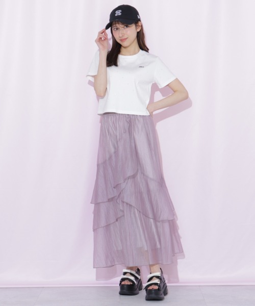 JILL by JILL STUART(ジルバイジルスチュアート)の「ストーンドットロゴTシャツ(Tシャツ/カットソー・レディース・ブラック/ホワイト・FREE)」の18枚目の写真
