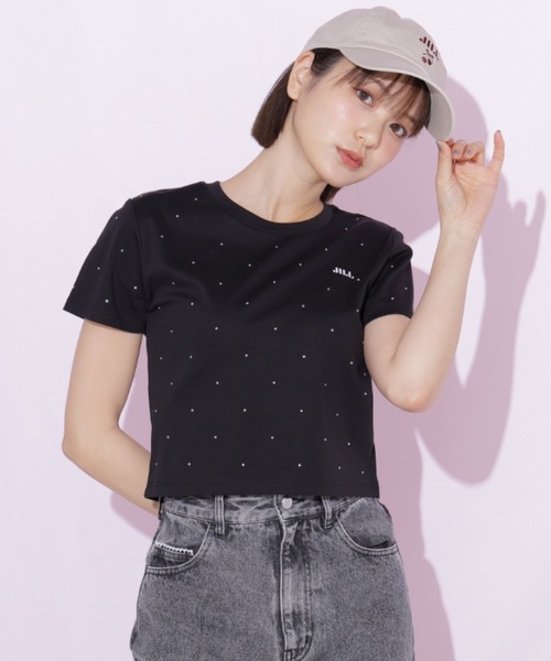 JILL by JILL STUART(ジルバイジルスチュアート)の「ストーンドットロゴTシャツ(Tシャツ/カットソー・レディース・ブラック/ホワイト・FREE)」の22枚目の写真