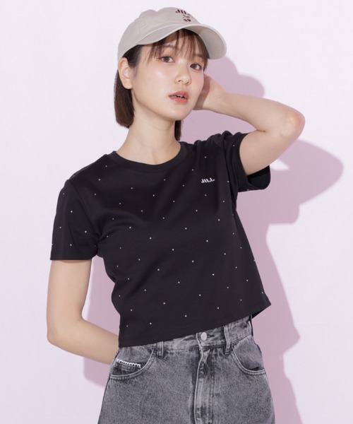 JILL by JILL STUART(ジルバイジルスチュアート)の「ストーンドットロゴTシャツ(Tシャツ/カットソー・レディース・ブラック/ホワイト・FREE)」の21枚目の写真