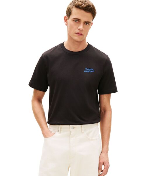 TOMMY HILFIGER(トミーヒルフィガー)の「パームフォトプリントショートスリーブTシャツ(Tシャツ/カットソー・メンズ・グリーン/ホワイト/ブラック・X-LARGE/LARGE/MEDIUM/SMALL)」の2枚目の写真