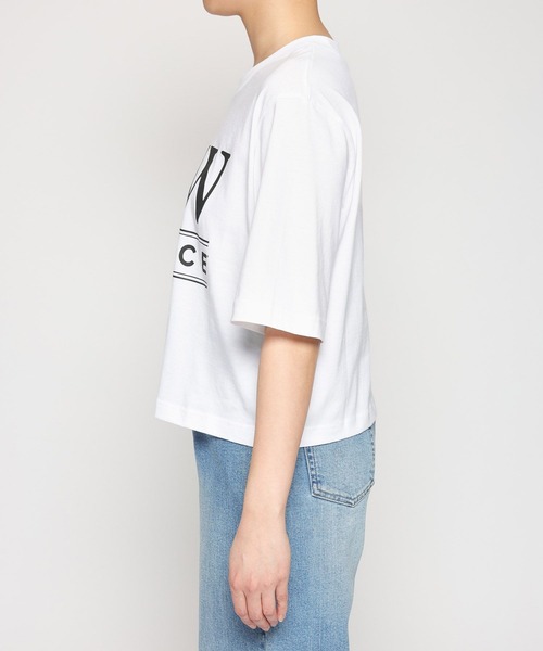 BARNYARDSTORM(バンヤードストーム)の「【New Balance】ニューバランス / クルーTシャツ(Tシャツ/カットソー・レディース・ホワイト/スカイブルー・1/2)」の19枚目の写真
