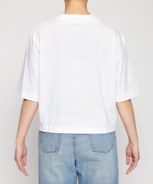 BARNYARDSTORM(バンヤードストーム)の「【New Balance】ニューバランス / クルーTシャツ(Tシャツ/カットソー・レディース・ホワイト/スカイブルー・1/2)」の20枚目の写真