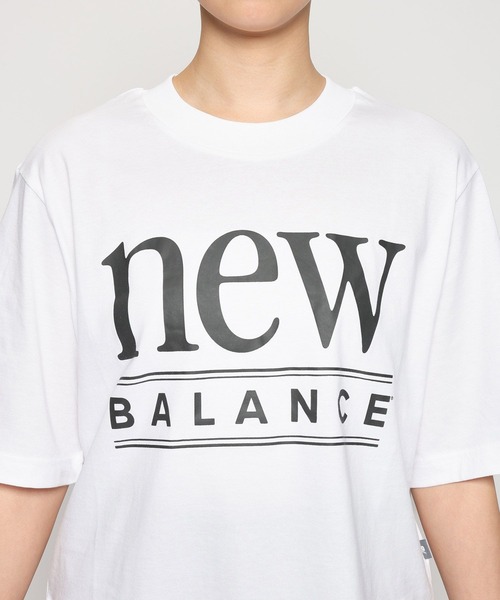 BARNYARDSTORM(バンヤードストーム)の「【New Balance】ニューバランス / クルーTシャツ(Tシャツ/カットソー・レディース・ホワイト/スカイブルー・1/2)」の21枚目の写真