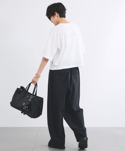 BARNYARDSTORM(バンヤードストーム)の「【New Balance】ニューバランス / クルーTシャツ(Tシャツ/カットソー・レディース・ホワイト/スカイブルー・1/2)」の11枚目の写真