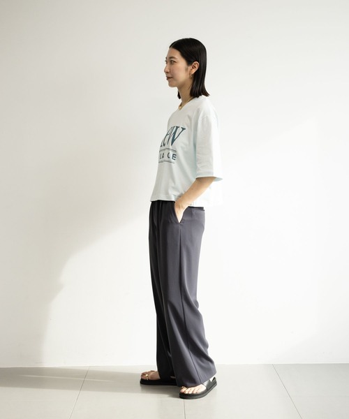 BARNYARDSTORM(バンヤードストーム)の「【New Balance】ニューバランス / クルーTシャツ(Tシャツ/カットソー・レディース・ホワイト/スカイブルー・1/2)」の16枚目の写真