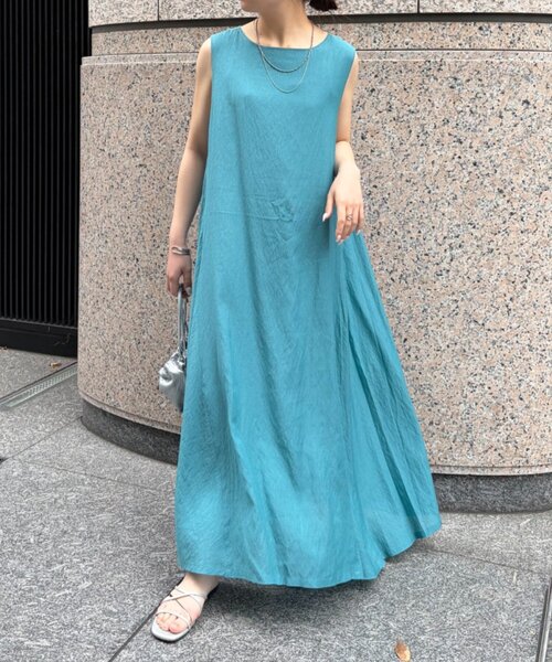 Jena espace merveilleux(ジェナ エスパスメルヴェイユ)の「【着てないぐらい軽い!?】2WAYリボンシアーワンピース(ワンピース・レディース・ライトグレー/グリーン/レッド/ブラック・FREE)」の6枚目の写真