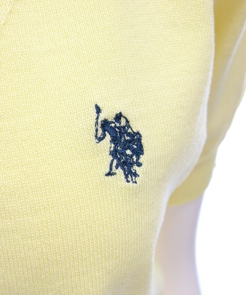 U.S. POLO ASSN.(ユーエスポロアッスン)の「【U.S. POLO ASSN.】clear 別注 パフスリーブ半袖コンパクトニットカーディガン(ニット/セーター・レディース・イエロー系その他/アイボリー/ネイビー・F)」の15枚目の写真