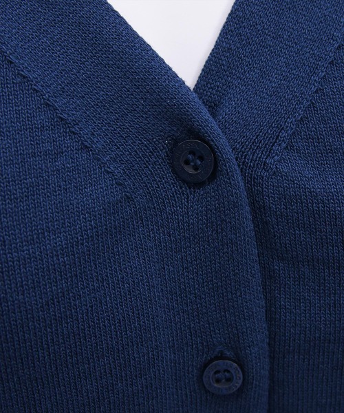 U.S. POLO ASSN.(ユーエスポロアッスン)の「【U.S. POLO ASSN.】clear 別注 パフスリーブ半袖コンパクトニットカーディガン(ニット/セーター・レディース・イエロー系その他/アイボリー/ネイビー・F)」の18枚目の写真