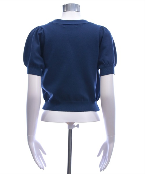 U.S. POLO ASSN.(ユーエスポロアッスン)の「【U.S. POLO ASSN.】clear 別注 パフスリーブ半袖コンパクトニットカーディガン(ニット/セーター・レディース・イエロー系その他/アイボリー/ネイビー・F)」の22枚目の写真