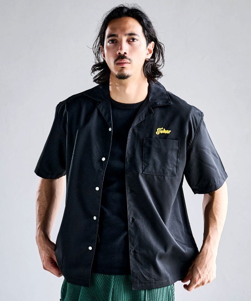 SILVER BULLET(シルバーバレット)の「『ALCARZA/アルカーザ』バック刺繍半袖ボーリングシャツ(Tシャツ/カットソー・メンズ・ブラック系3/ブラック系2/ブラック系4/ブラック系1・L/XL/M)」の11枚目の写真