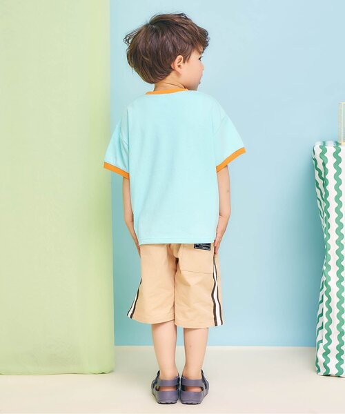 apres les cours（アプレレクール）の「【接触冷感】5柄アソート転写モチーフ半袖Tシャツ（Tシャツ/カットソー・キッズ・アイボリー/サックスブルー/クリーム/ピンク/イエロー・80/90/100/110/120/130/140）」の13枚目の写真
