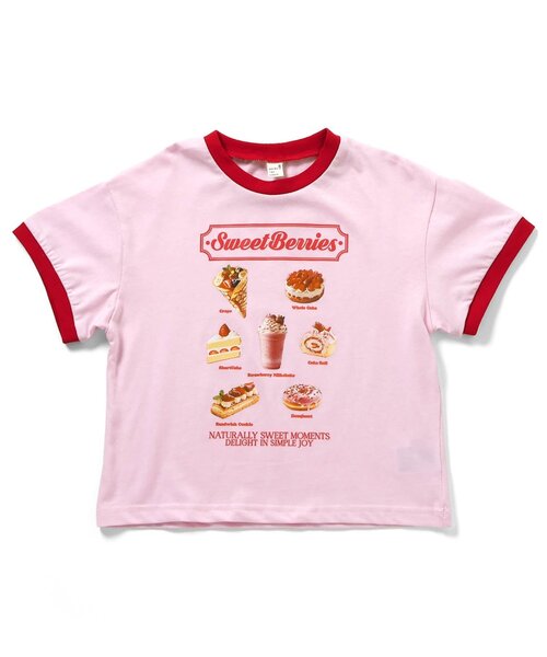 apres les cours(アプレレクール)の「【接触冷感】5柄アソート転写モチーフ半袖Tシャツ(Tシャツ/カットソー・キッズ・アイボリー/サックスブルー/クリーム/ピンク/イエロー・80/90/100/110/120/130/140)」の14枚目の写真