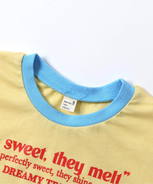 apres les cours(アプレレクール)の「【接触冷感】5柄アソート転写モチーフ半袖Tシャツ(Tシャツ/カットソー・キッズ・アイボリー/サックスブルー/クリーム/ピンク/イエロー・80/90/100/110/120/130/140)」の18枚目の写真