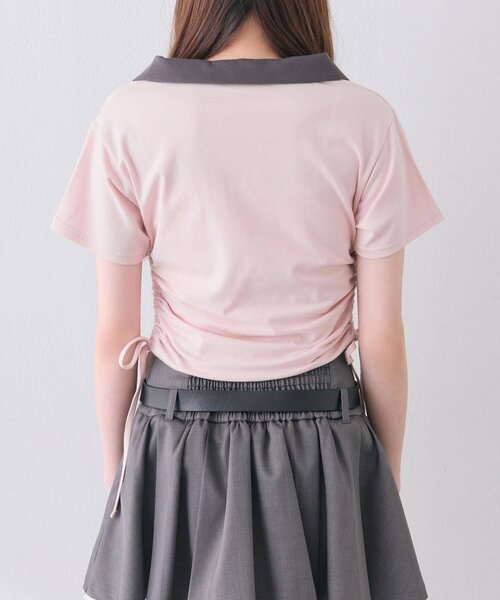 OLIVE des OLIVE（オリーブデオリーブ）の「ロゴ刺繍トップス（Tシャツ/カットソー・レディース・オフホワイト/ベージュ/ブラウン・FREE）」の18枚目の写真