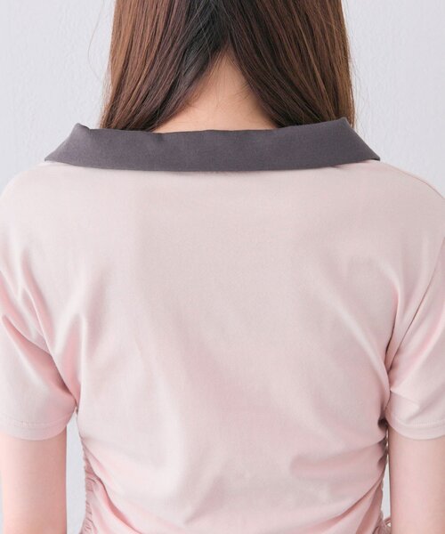 OLIVE des OLIVE（オリーブデオリーブ）の「ロゴ刺繍トップス（Tシャツ/カットソー・レディース・オフホワイト/ベージュ/ブラウン・FREE）」の16枚目の写真