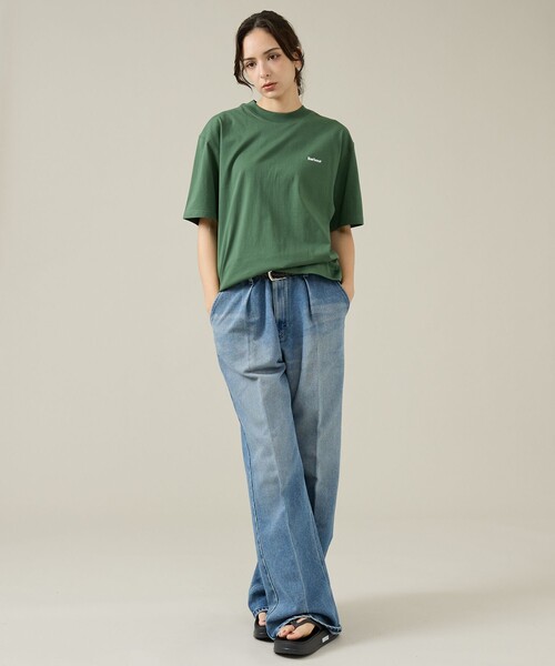 Barbour(バブアー)の「【Barbour/バブアー】 DALTON LOGO OS T-SHIRT/ロゴTシャツ(Tシャツ/カットソー・メンズ・ホワイト/グリーン/ブラック/ネイビー・M/L)」の7枚目の写真