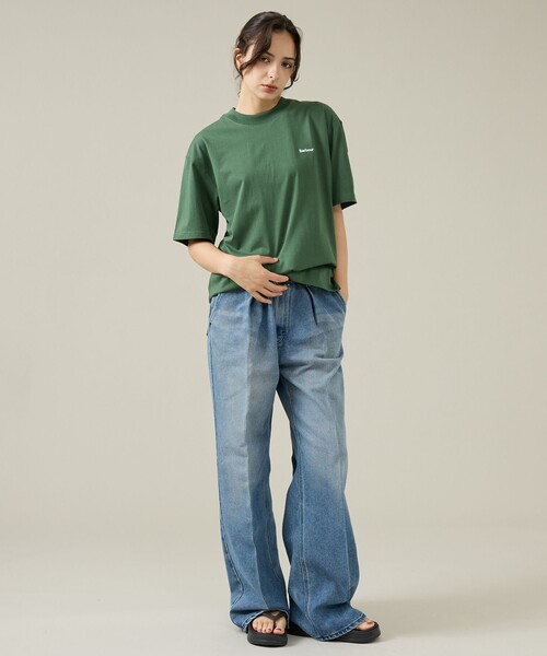 Barbour(バブアー)の「【Barbour/バブアー】 DALTON LOGO OS T-SHIRT/ロゴTシャツ(Tシャツ/カットソー・メンズ・ホワイト/グリーン/ブラック/ネイビー・M/L)」の8枚目の写真