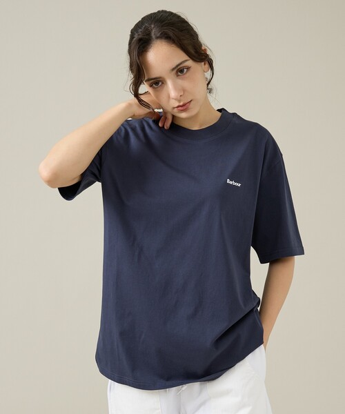 Barbour(バブアー)の「【Barbour/バブアー】 DALTON LOGO OS T-SHIRT/ロゴTシャツ(Tシャツ/カットソー・メンズ・ホワイト/グリーン/ブラック/ネイビー・M/L)」の15枚目の写真