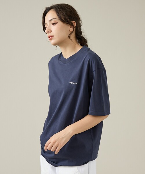 Barbour(バブアー)の「【Barbour/バブアー】 DALTON LOGO OS T-SHIRT/ロゴTシャツ(Tシャツ/カットソー・メンズ・ホワイト/グリーン/ブラック/ネイビー・M/L)」の16枚目の写真