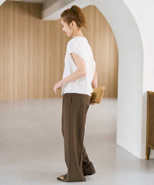 Spick & Span（スピックアンドスパン）の「《WEB限定 / 追加》パールボタンウォッシャブルニットベスト（ベスト・レディース・ホワイト/ブラウン/ブラック・FREE）」の21枚目の写真