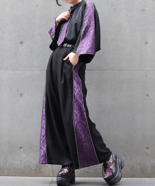 REZEN(リゼン)の「蓮JQタイ付ジップシャツ(シャツ/ブラウス・メンズ・レッドパープル/ターコイズブルー/ローズ・LARGE/MEDIUM)」の15枚目の写真