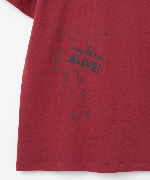 Millo Archive（ミロ アーカイブ）の「トラウマTシャツ [バーガンディ]（Tシャツ/カットソー・メンズ・その他・MEDIUM/LARGE/X-LARGE）」の4枚目の写真