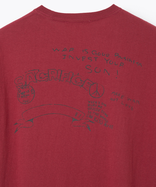 Millo Archive（ミロ アーカイブ）の「トラウマTシャツ [バーガンディ]（Tシャツ/カットソー・メンズ・その他・MEDIUM/LARGE/X-LARGE）」の5枚目の写真