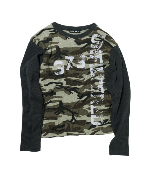 kaifai(カイファイ)の「カモワッフルロングスリーブ(カーキ)K26QB224(Tシャツ/カットソー・レディース・その他・MEDIUM/LARGE)」の1枚目の写真