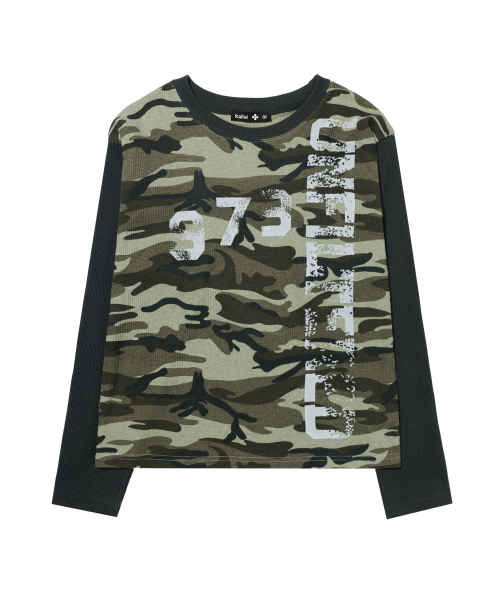kaifai(カイファイ)の「カモワッフルロングスリーブ(カーキ)K26QB224(Tシャツ/カットソー・レディース・その他・MEDIUM/LARGE)」の6枚目の写真