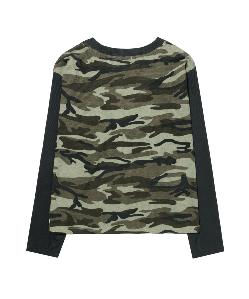 kaifai(カイファイ)の「カモワッフルロングスリーブ(カーキ)K26QB224(Tシャツ/カットソー・レディース・その他・MEDIUM/LARGE)」の5枚目の写真