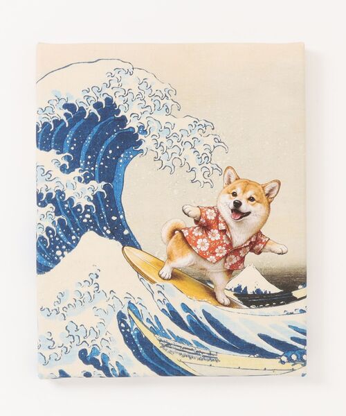 【キャンバス画】オリジナル原画 title「bitter」犬の絵 世界の名画 柴犬 アートキャンバス（ポスター/アート）｜emonique