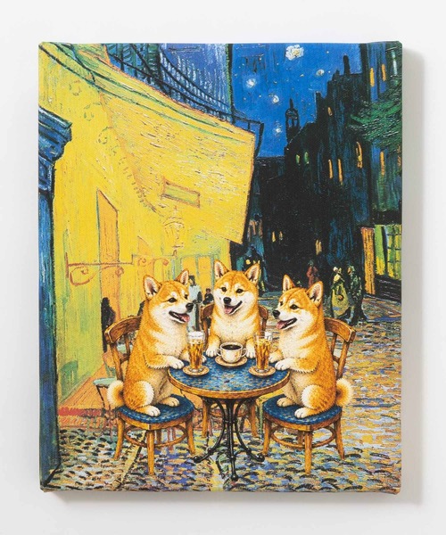 世界の名画 柴犬 アートキャンバス（ポスター/アート）｜emonique