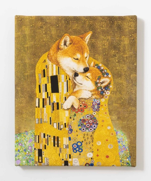 世界の名画 柴犬 アートキャンバス（ポスター/アート）｜emonique